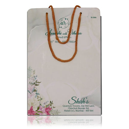 Pale Soft Green Floral Invitation