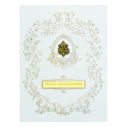 Chalk White Padded Invitation
