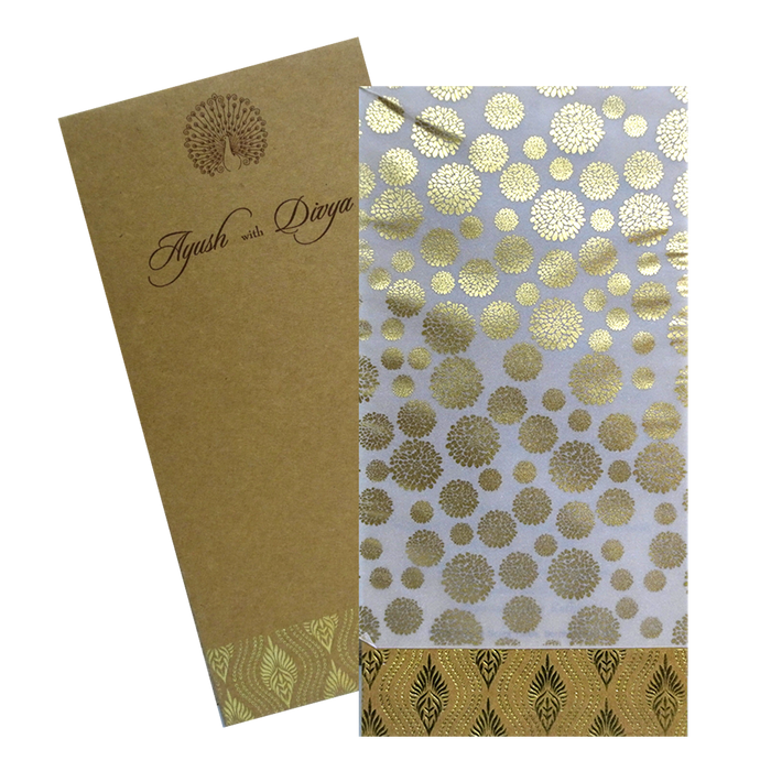 Khaki Brown Single Sheet Card