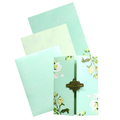 Pastel Green Floral Invitation Card