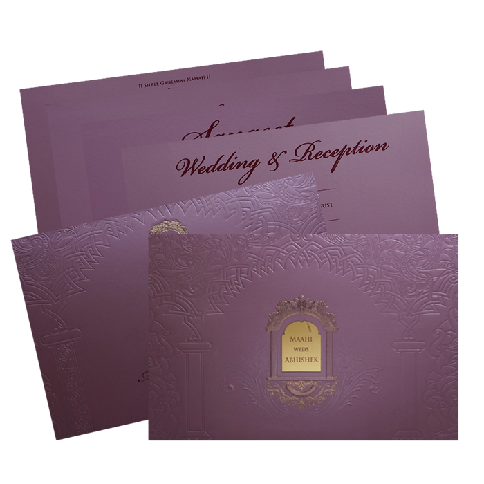 Light Pink Wedding Card