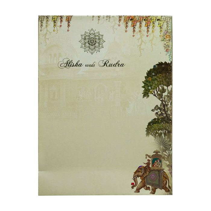 Avocado Green Wedding Card