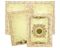 Pastel Pink Classic Floral In Offset Print With Designer Name Plate-KNKC4046