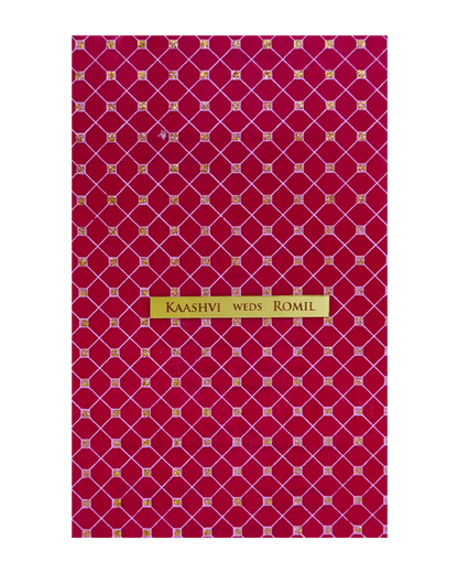 Cream Red Single Wolly Invitation