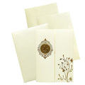 White Ganesha Door Invitation Card