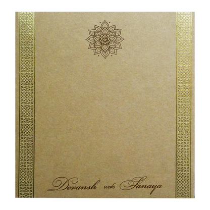 Brown Single Sheet Invitation