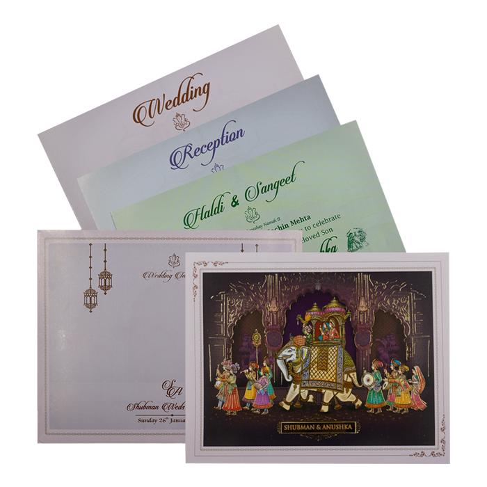 Violet Box Wedding Inviation Card