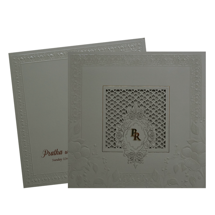 Light Gray MDF Marriage Card