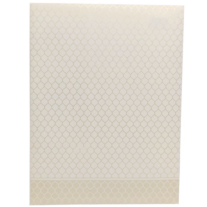 White Screen Traditional Embossed Design With New Ganesha Design-KNK7036W