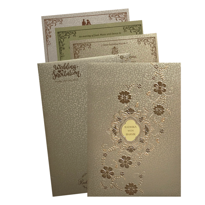 Golden Box Premium Wedding Card