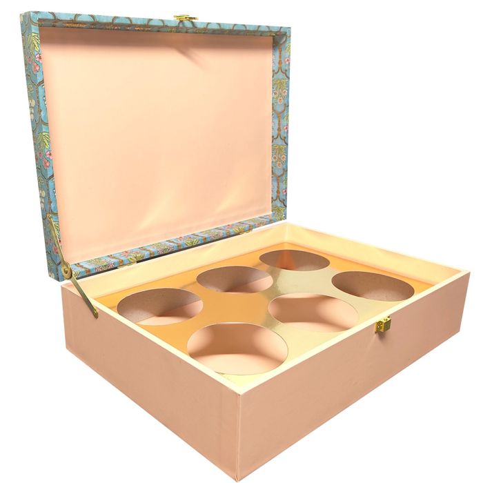 Green Floral Large Box Invitation-KBX0604