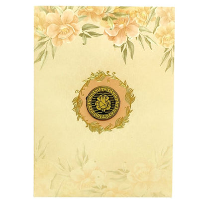 Pale Peach Floral Invitation