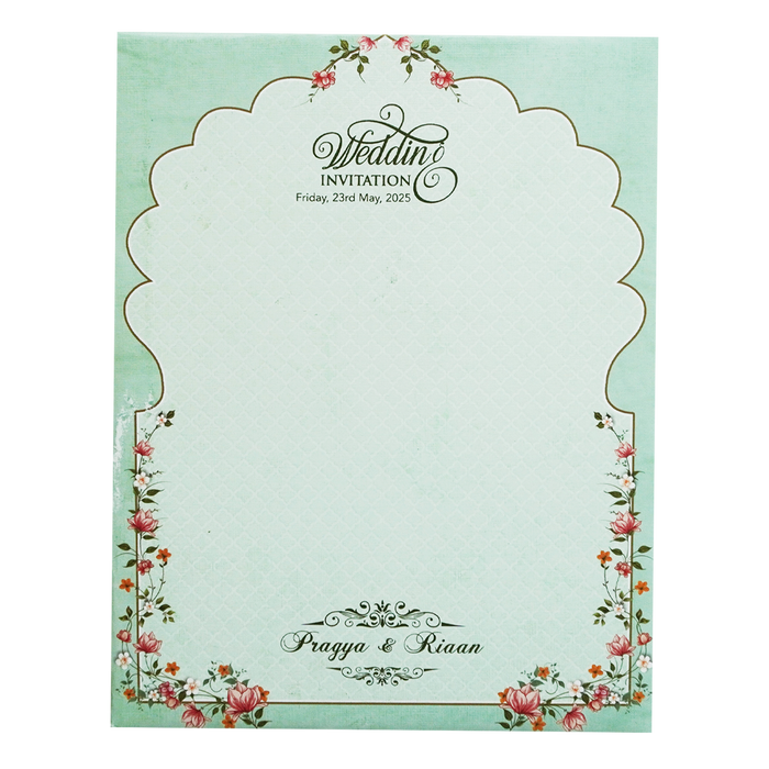 Pista Green Padded Invitation