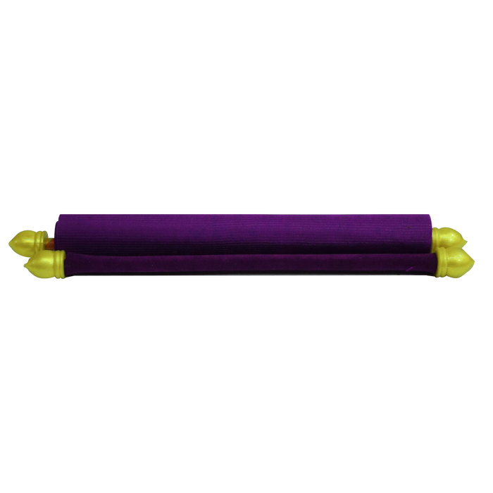 Dark Purple Velvet Scroll Card