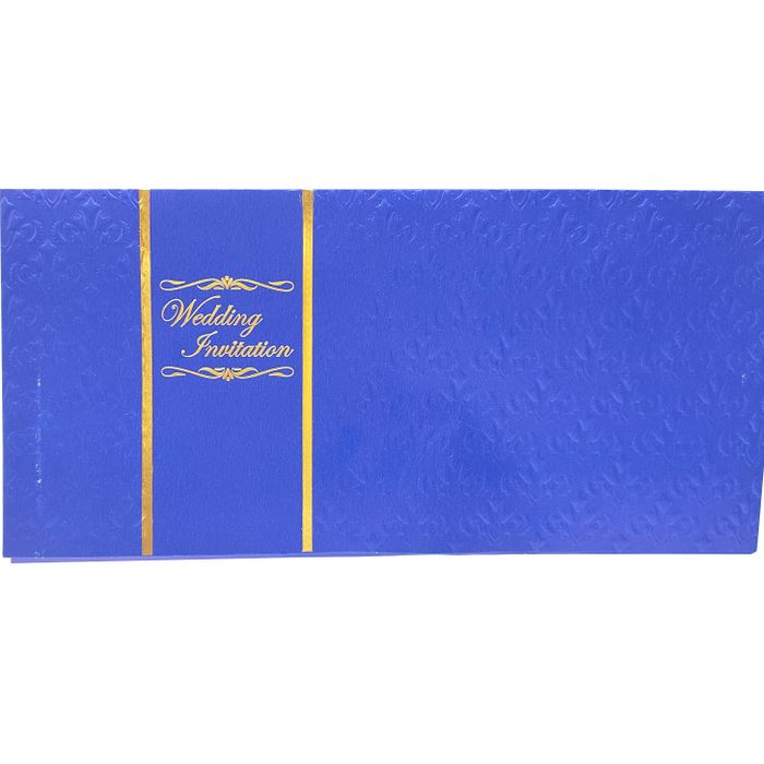 Blue Box Invitation Card