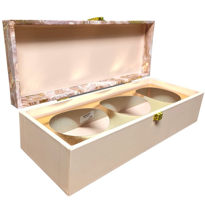 Beige Elongated Box Invitation-KBX0202