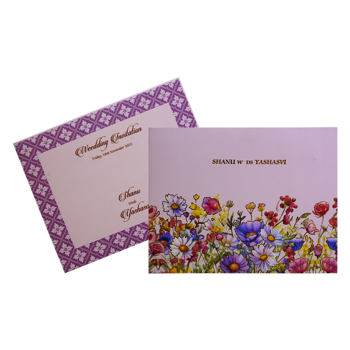 Pastel Pink Wedding Invitation