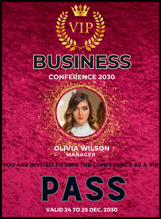 Pink Business VIP Event Invitation