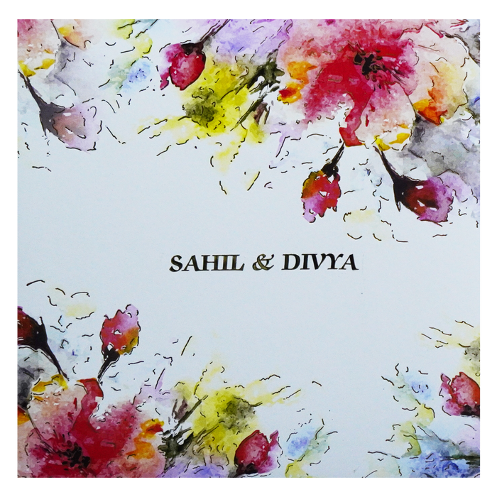 White Padded Invitation Card