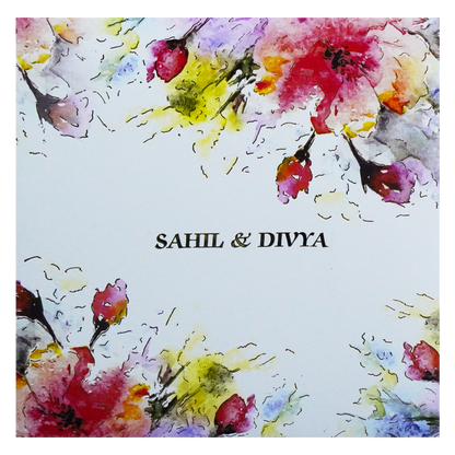 White Padded Invitation Card