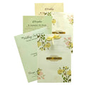 Green Floral Nameplate Invitation Card