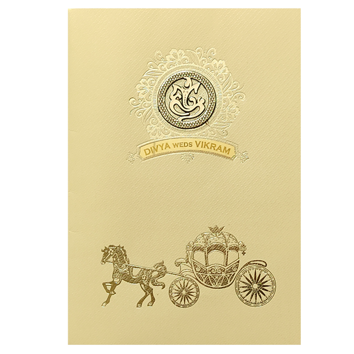Gold Texture Sheet Invitation Card