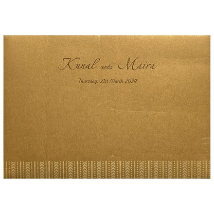 Brown Gold Design Invitation Card