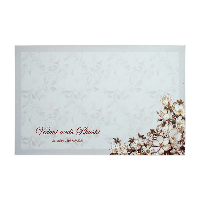 Grey Premium Padded Invitation Card