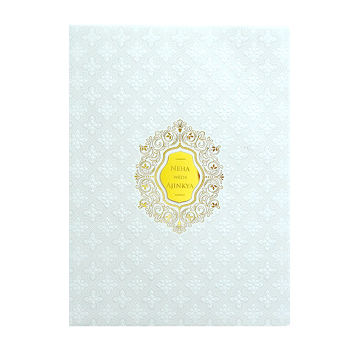Pearl White Padded Invitation