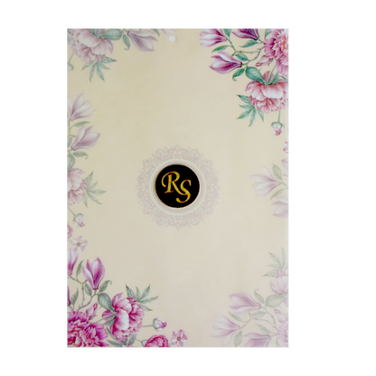 Pink Hibiscus Wedding Invitation Card