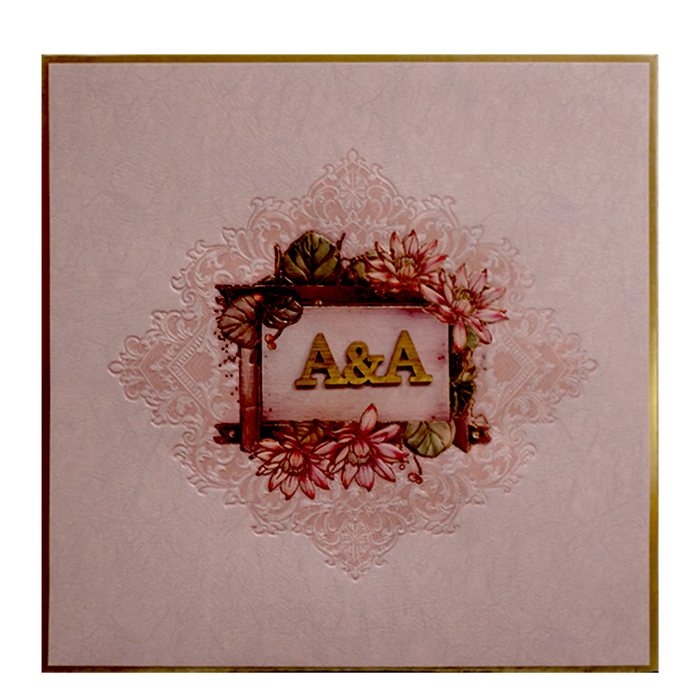 Light Pink Box Invitation Card