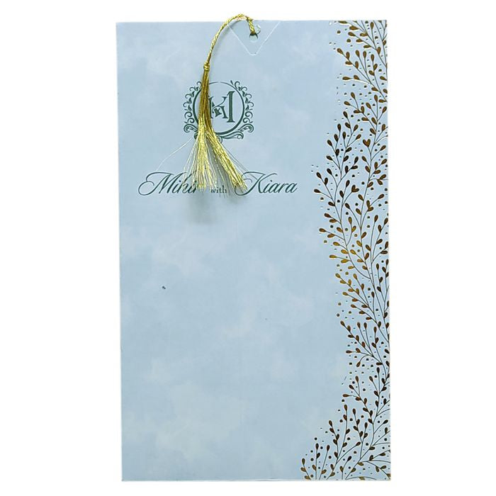 Light Blue Single Sheet Invitation