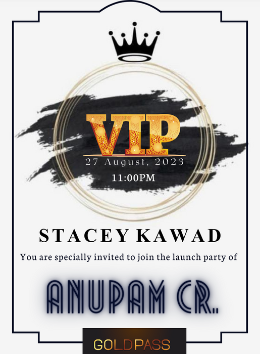 White Crown VIP Event Invitation
