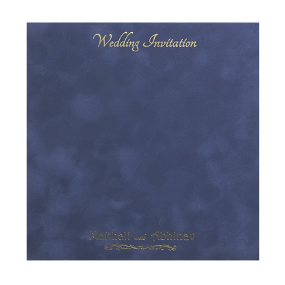 Light Grey Velvet Padded Marriage Card
