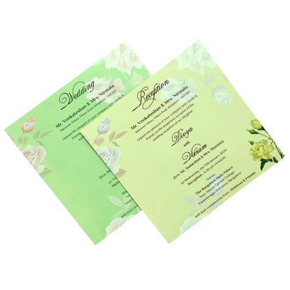 Green Door Type Invitation Card