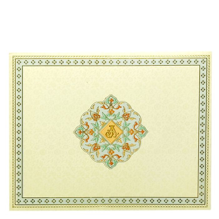 Blue Premium Wedding Card