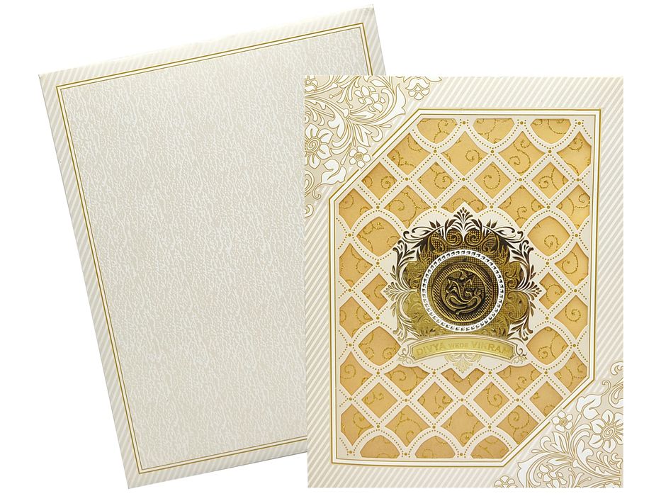 White Floral Jumbo Screen die cut With Wolly Sheet Design-KNJS2050