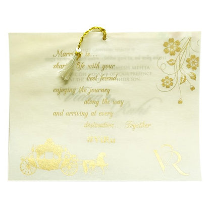 Light Pale Pink Tracing Sheet Invitation