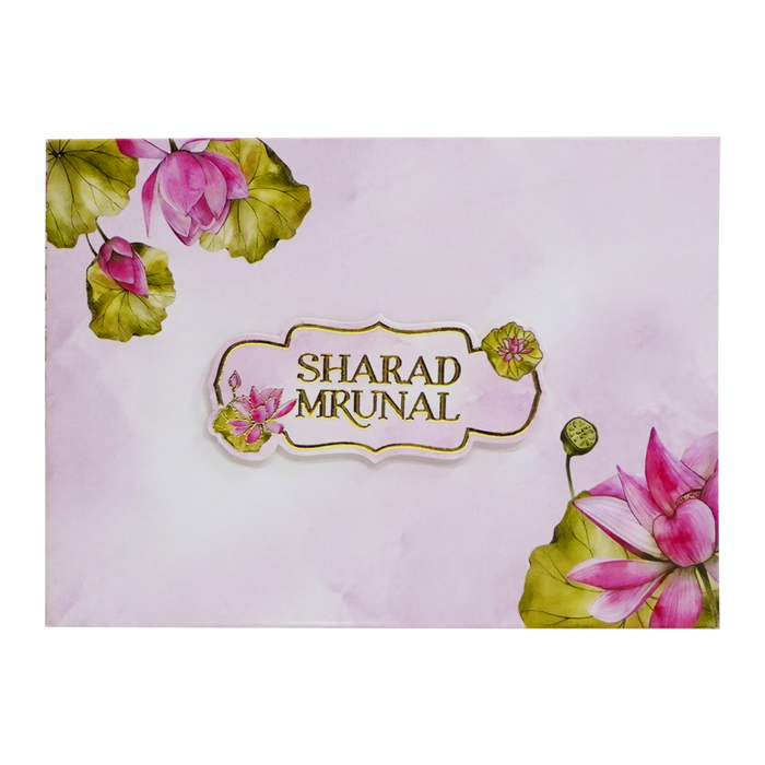 Light Pink Floral Wedding Box