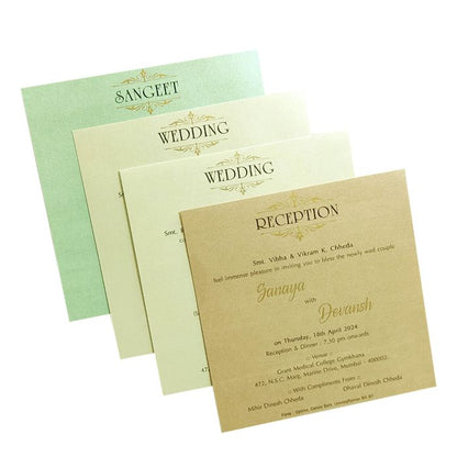 Soft Blue Floral Invitation Card