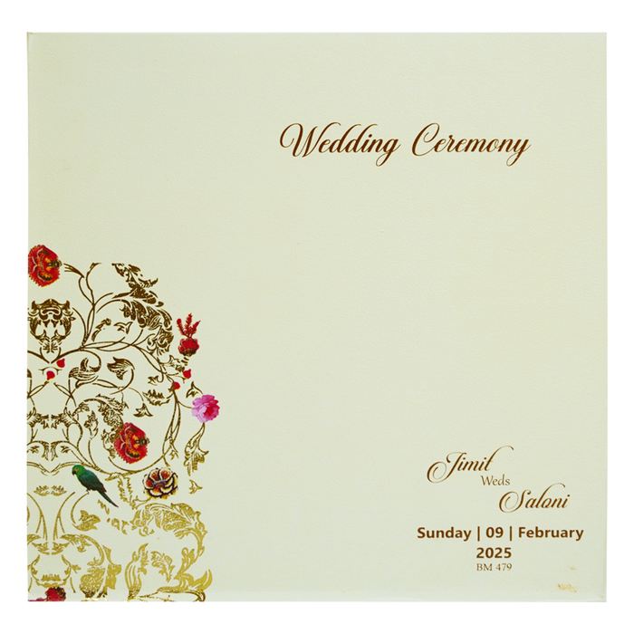 Yellow Designs Padded Wedding Card