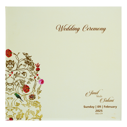 Yellow Designs Padded Wedding Card