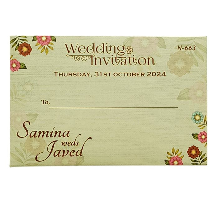 Light Grey MDF Invitation