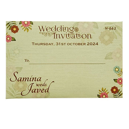 Light Grey MDF Invitation