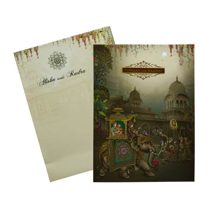 Avocado Green Wedding Card