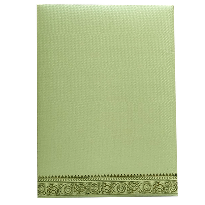 Green Traditional Indian Wedding Card