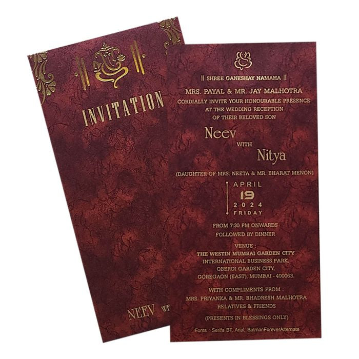 Invitation Card - KRCS6421