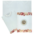 Light Blue Classic Floral Offset Print Wedding Card-KNKC4057
