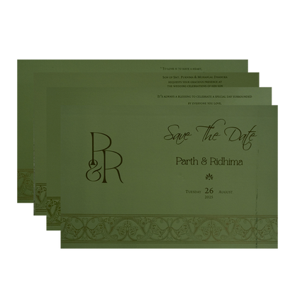 Lemon Grass Wedding Card