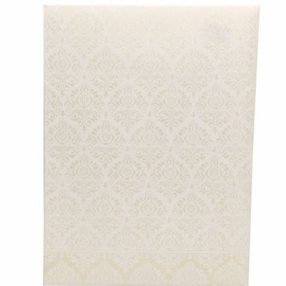 White Laser Cut Premium Design In Gold Wolly-KNK1004G